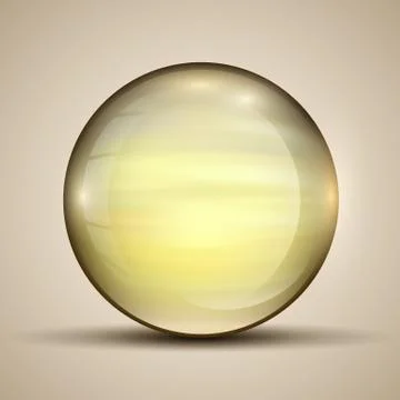 The vector realistic 3d sphere.Vibrant color.Fluid design Stock Illustration