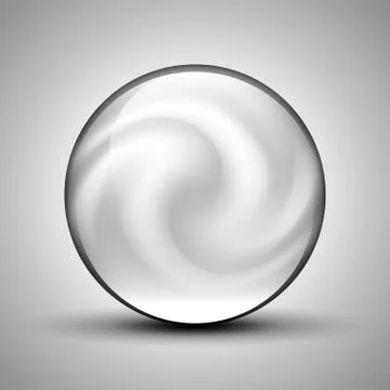 The vector realistic 3d sphere.Vibrant color.Fluid design Stock Illustration