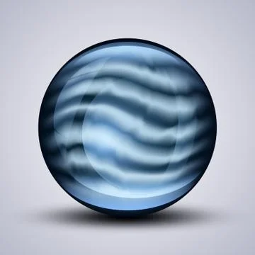 The vector realistic 3d sphere.Vibrant color.Fluid design Ilustración de archivo