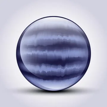 The vector realistic 3d sphere.Vibrant color.Fluid design Stock Illustration
