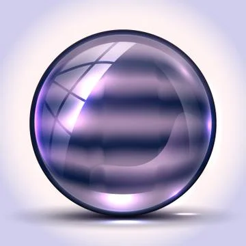 The vector realistic 3d sphere.Vibrant color.Fluid design Stock Illustration