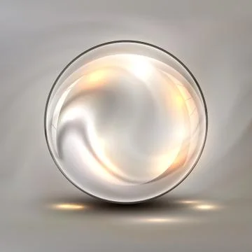 The vector realistic 3d sphere.Vibrant color.Fluid design Stock Illustration