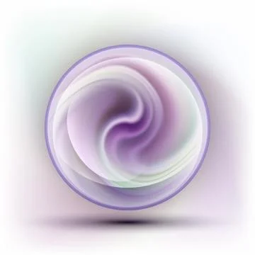 The vector realistic 3d sphere.Vibrant color.Fluid design Stock Illustration