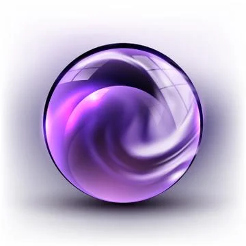 The vector realistic 3d sphere.Vibrant color.Fluid design Stock Illustration