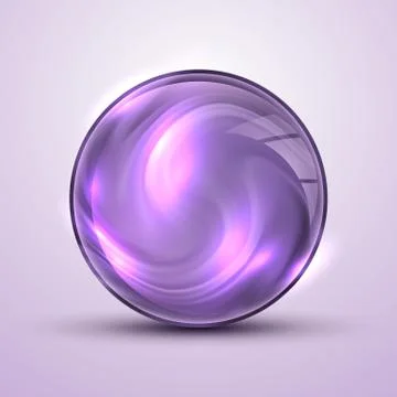 The vector realistic 3d sphere.Vibrant color.Fluid design Stock Illustration