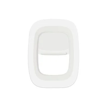 Vector realistic airplane window, aircraft illuminator.Vector illustration Stock Illustration