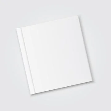 Vector realistic blank book cover Stock Illustration