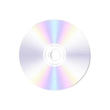 Vector realistic  blank compact disc CD or DVD Stock Illustration