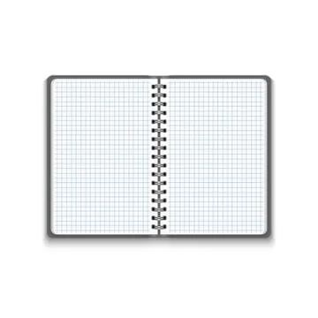 Vector Realistic Blank Open Notebook Stock Illustration