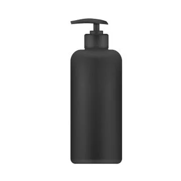 Vector realistic blank template of plastic bottle with dispenser Stock Illustration