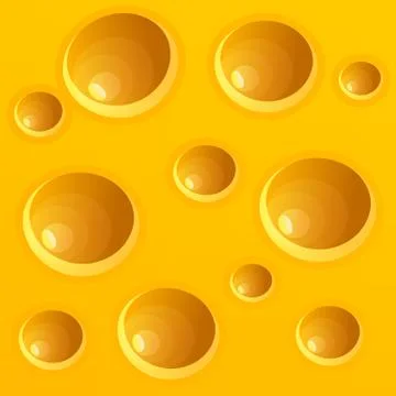 Vector Realistic Cheese Background. Texture Of Cheese Stock Illustration