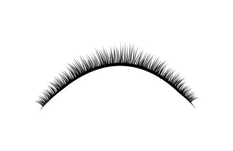 Vector realistic collection of false lashes. Trendy fashion illustration for Stock Illustration