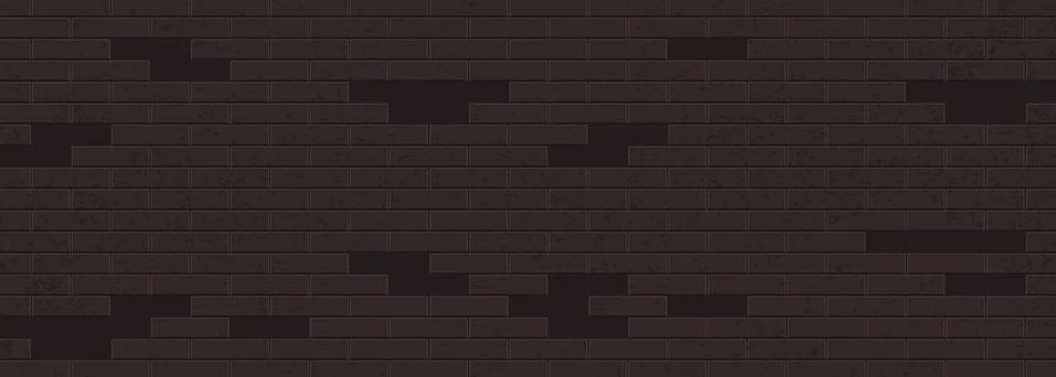 Vector realistic dark brick wall background. Stock Illustration