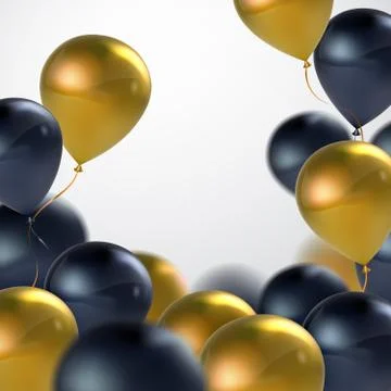 Vector realistic glossy balloons Stock Illustration