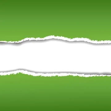Vector realistic green background with paper Stock Illustration