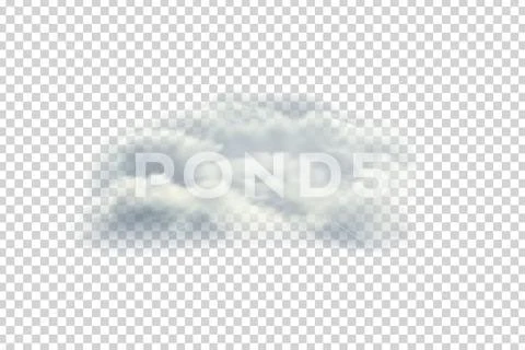 Vector realistic isolated cloud on the transparent background.: Royalty ...