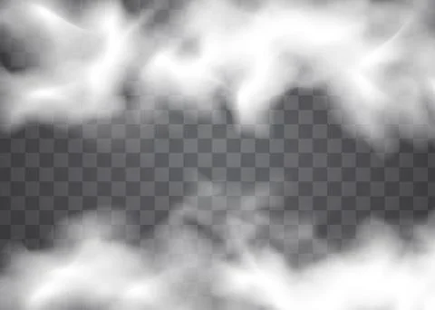 Vector realistic isolated smoke effect for decoration and covering Stock Illustration