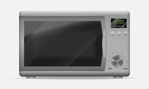 Vector realistic microwave oven Stock Illustration