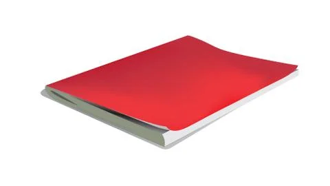 Vector realistic notebook isolated on a white background Stock Illustration