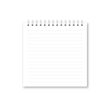 Vector realistic opened notebook. Stock Illustration