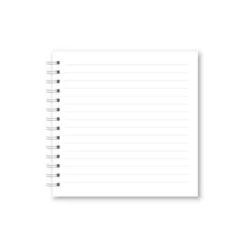 Vector realistic opened notebook. Stock Illustration