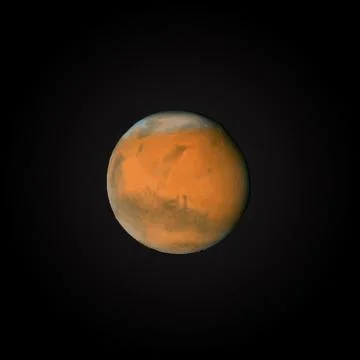 Vector realistic planet Mars illustration. Stock Illustration