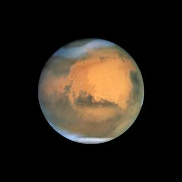 Vector realistic planet Mars illustration. Illustrazione stock