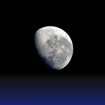 Vector realistic planet Moon illustration. Stock Illustration