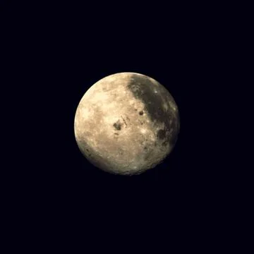 Vector realistic planet Moon illustration. Stock Illustration