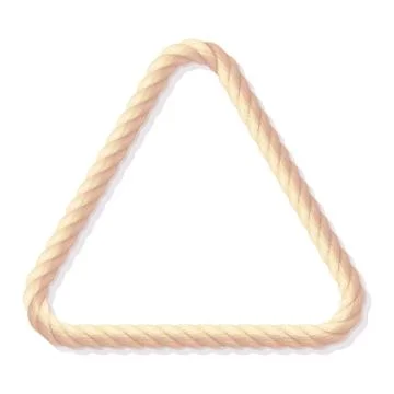 Vector realistic rope frame Stock Illustration