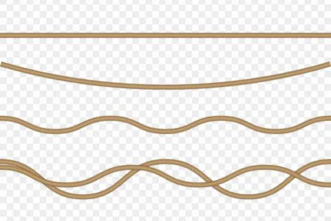 Vector realistic rope Illustrazione stock