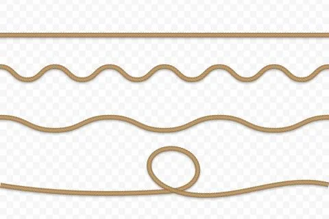 Vector realistic rope Stock Illustration
