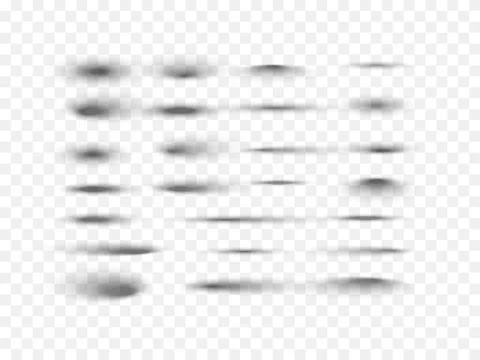 Vector realistic shadows isolated. Stock Illustration