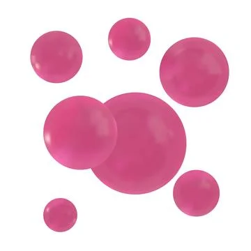 Vector realistic soda bubbles. Stock Illustration