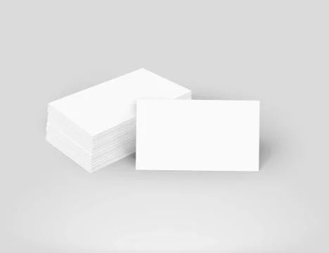 Vector realistic stack of business card. Stock Illustration