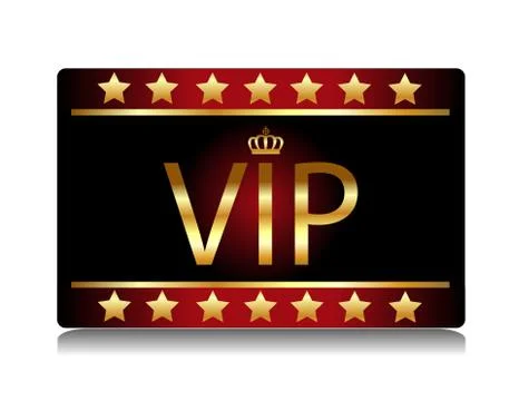Vector realistic vip card Stock Illustration
