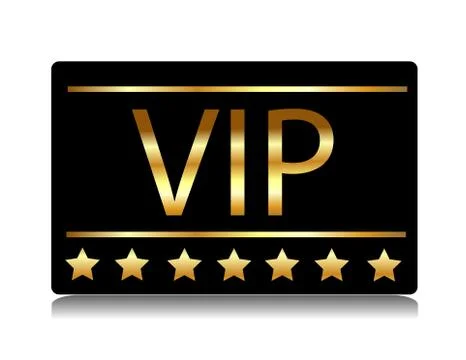 Vector realistic vip card Stock Illustration