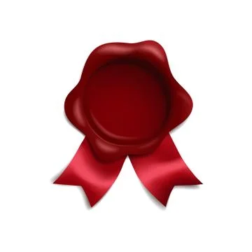 Vector realistic wax seal Stock Illustration