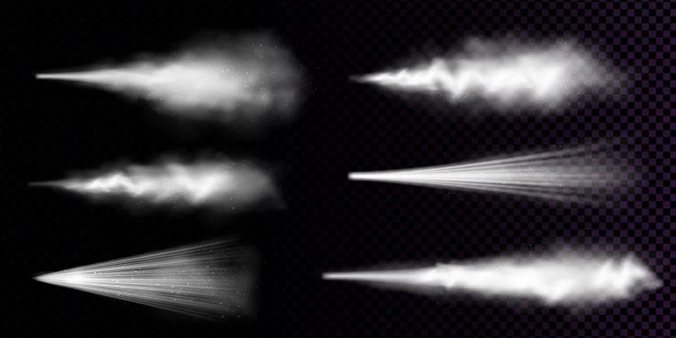 Vector realistic white dust spray Illustration