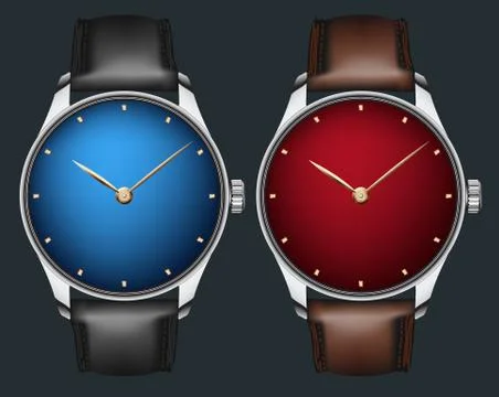 Vector realistic wrist watch.. Stock Illustration