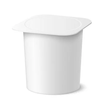 Vector realistic yogurt package Stock Illustration