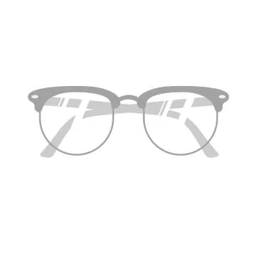 Vector realitic glasses isolated on white background Stock Illustration