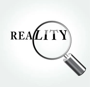Vector reality concept illustration Stock Illustration
