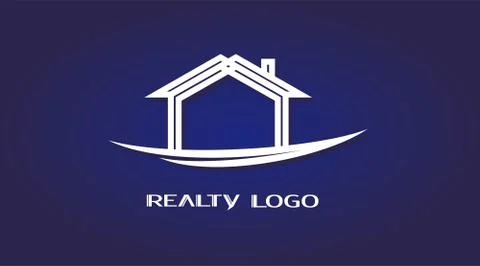 Vector realty house icon Stock Illustration