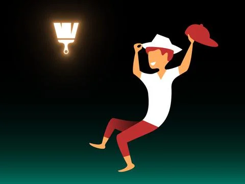 Vector rebranding in gradient style. Editable illustration Stock Illustration