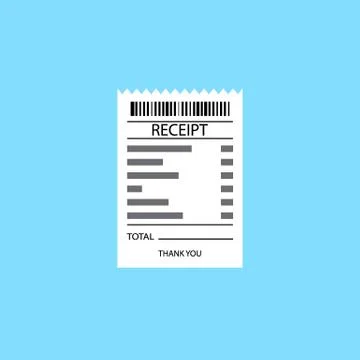 Vector receipt icon Stock Illustration