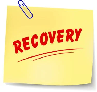 Vector recovery message Stock Illustration