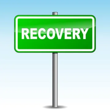 Vector recovery signpost Stock Illustration