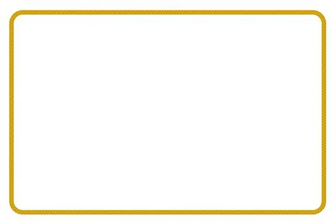 Vector rectangle Shape Frame from rope 스톡 일러스트