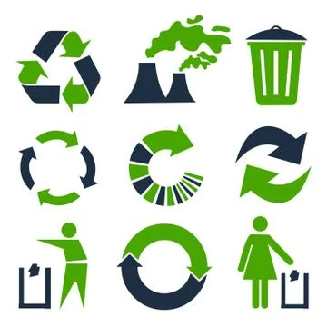 Vector recycle signs Stock Illustration